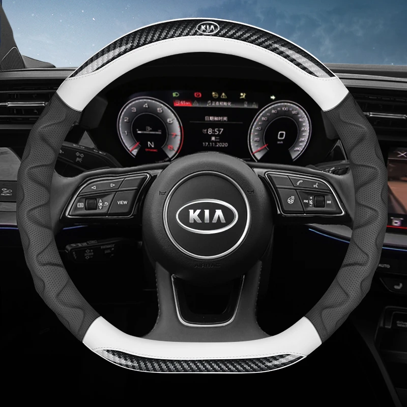 起亚专用方向盘套k5凯酷pro福瑞迪k4k3智跑kx3 kx5傲奕跑碳纤真皮