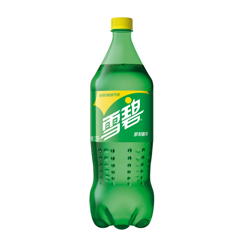 柠檬雪碧含糖888ML*1瓶可口可乐