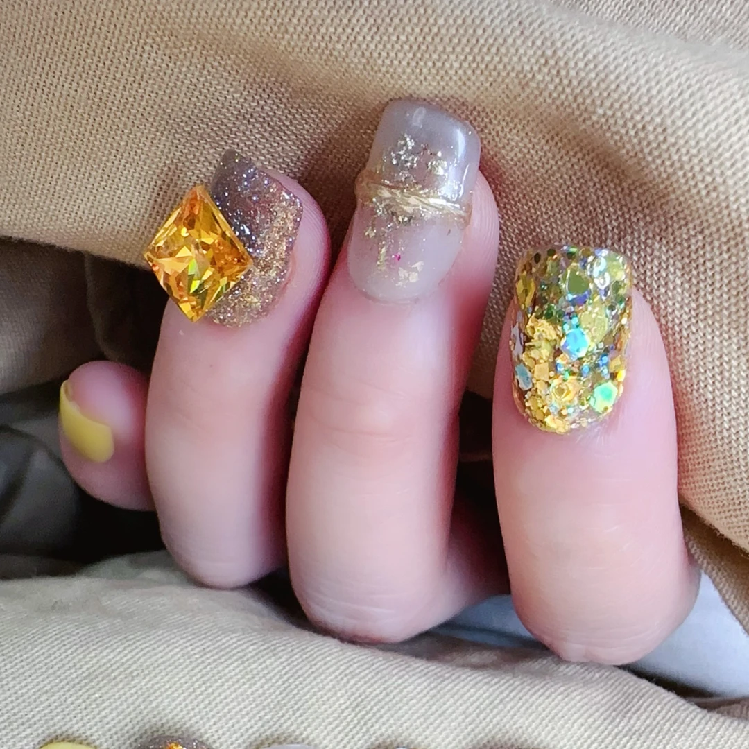落日辉煌金色系亮片