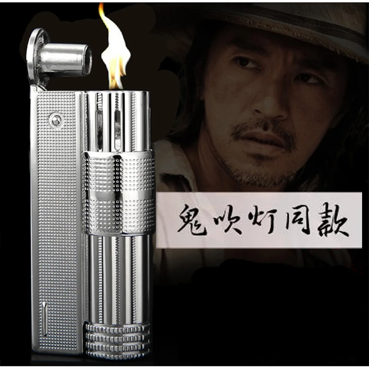 奥地利金属仿古老式煤油机个性创意男士怀旧明火防风二战打火机