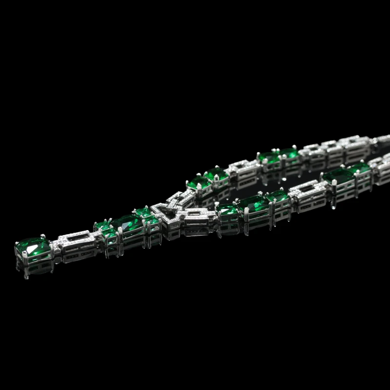 豪华祖母绿精美时尚项链 合 培 DCY07615