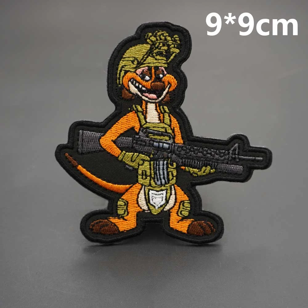 AS15 战术狐狸布贴 tactical fox patch战术刺绣肩章臂章魔术贴