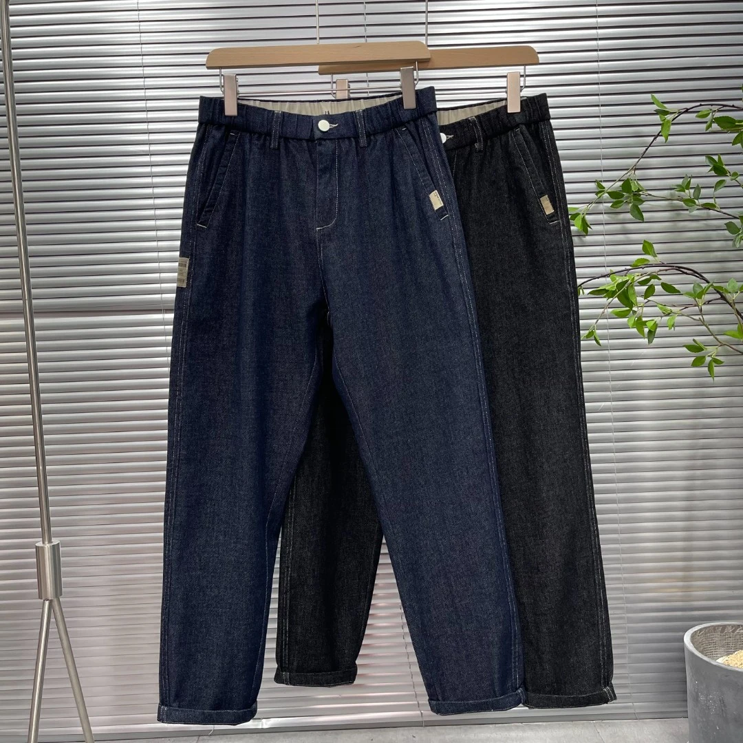 5553春季新款明线设计宽松直筒牛仔裤