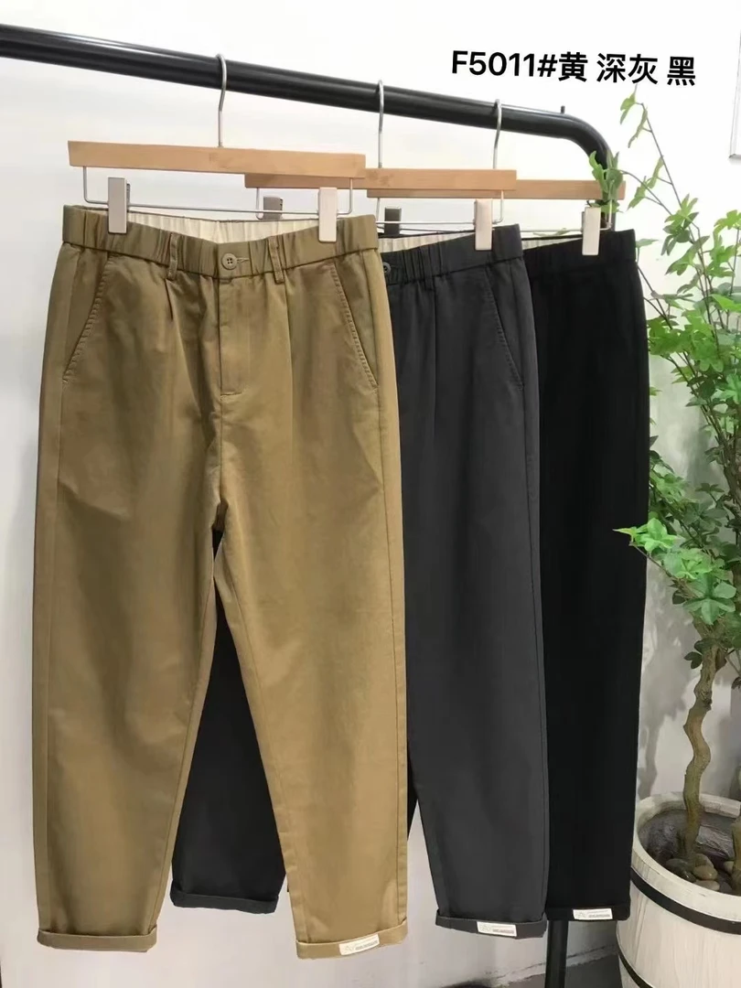 F5011春夏新款时尚百搭潮流男士直筒休闲男裤