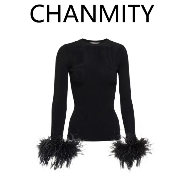 【CHANMITY】玛阿特羽毛打底T恤  022340