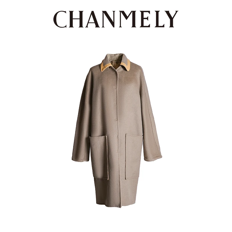 【CHANMITY】‘’法式优雅‘’高奢高定气质大衣023798