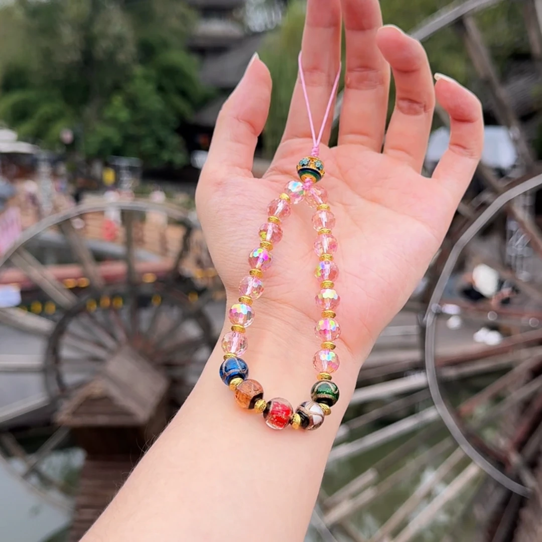 保真精品琉璃 五路才挂坠 可做手机链 包挂 车挂