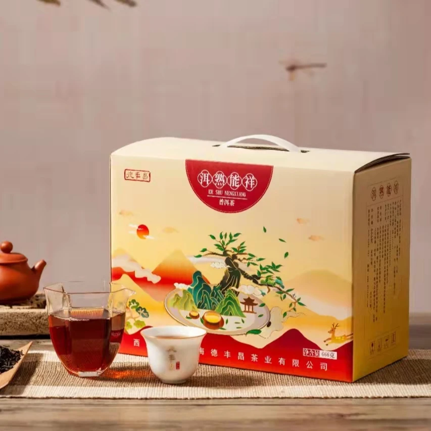 洱熟能祥 2018年普洱熟茶-大容量口粮茶 666g/盒