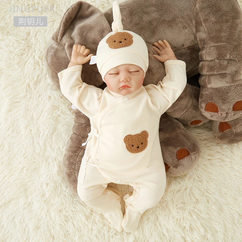 婴儿衣服连体衣春秋纯棉宝宝爬服女新生儿哈衣男长袖无骨可爱超萌