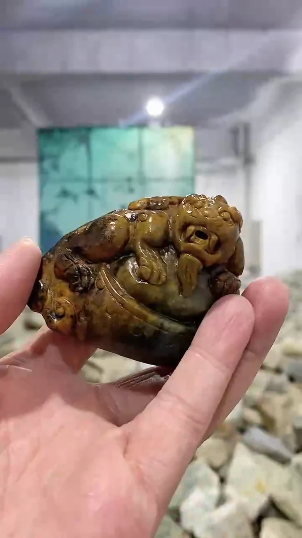 【闪购商品】岫岩河磨玉（透闪石质玉）手把未镶嵌手把