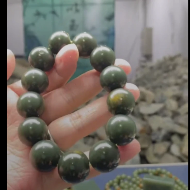 天然河磨玉-精美手串-卡18