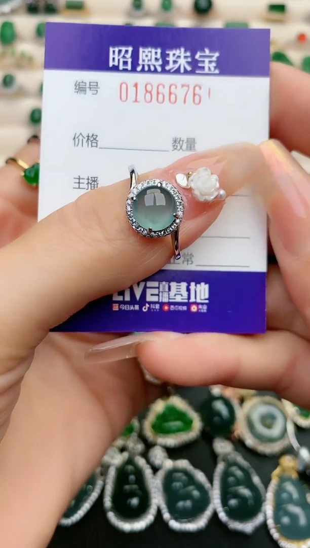 【闪购商品】翡翠戒指银S925镶嵌1