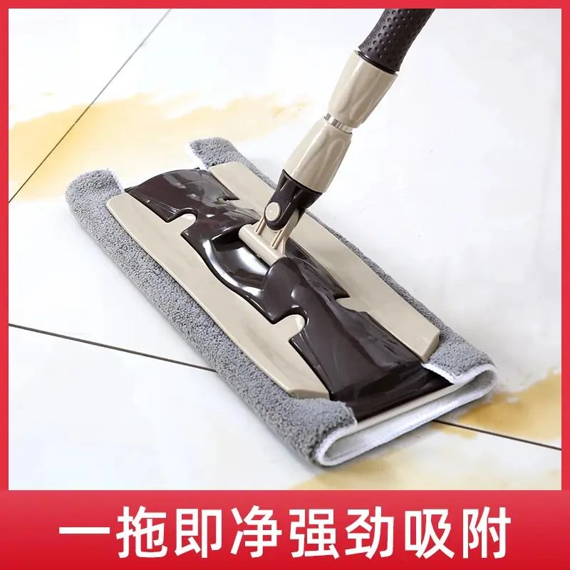平板拖把懒人家用木地板瓷砖干湿两用托布地拖可拆卸洗拖布一拖净