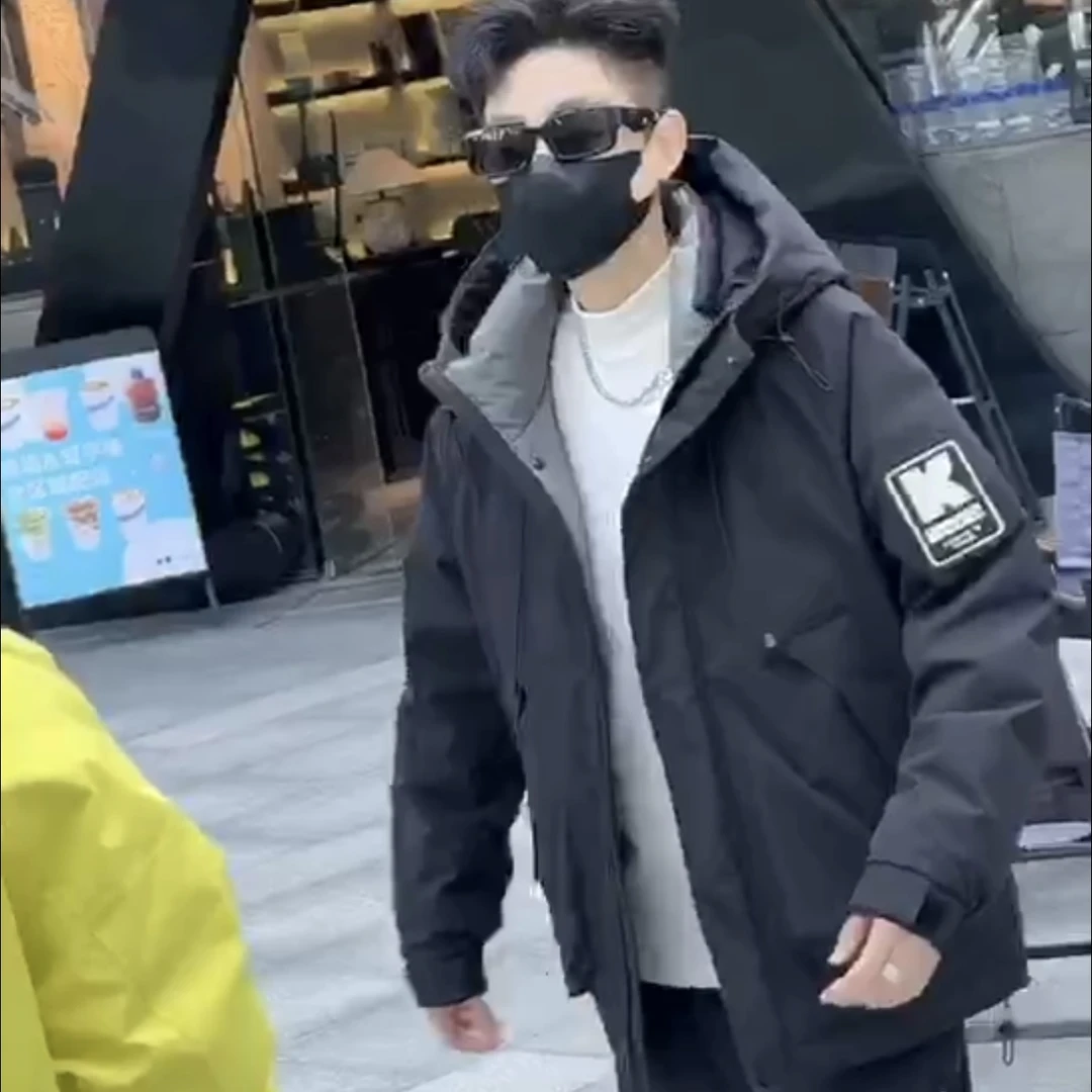 26502男女生潮牌羽绒服连帽时尚休闲百搭情侣潮流冬季保暖户外