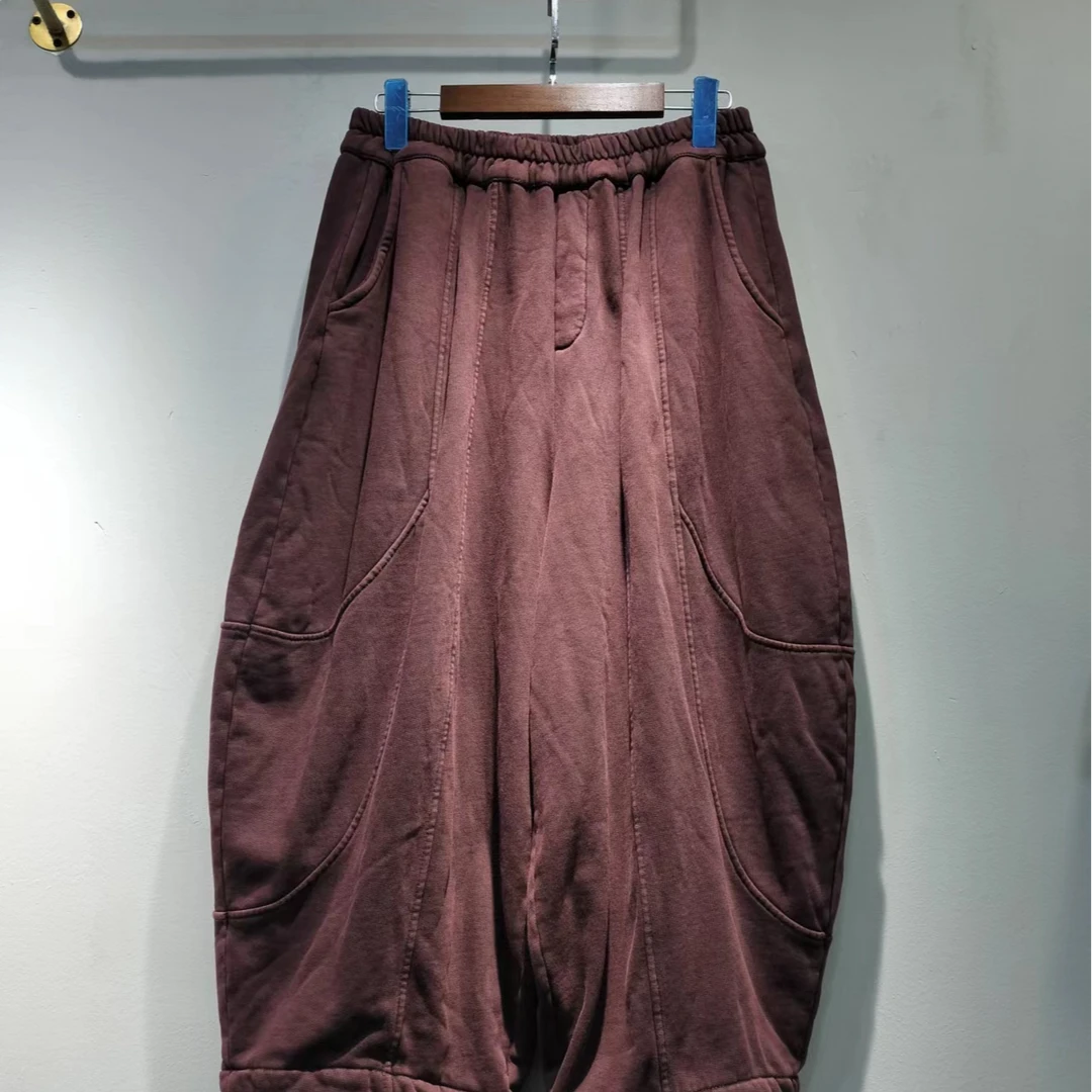 新款休闲时尚百搭做旧加绒南瓜裤（裤长82臀围172）