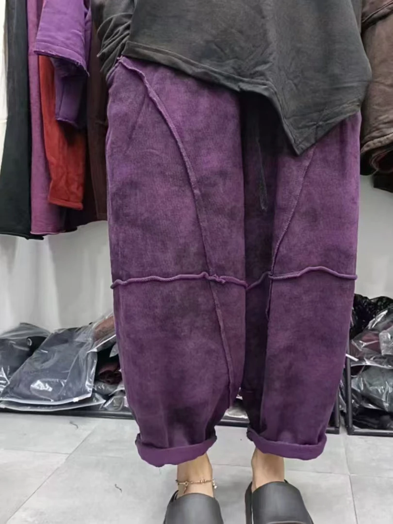 509休闲100圈圈棉宽松百搭秋季女款（裤长89臀围162）