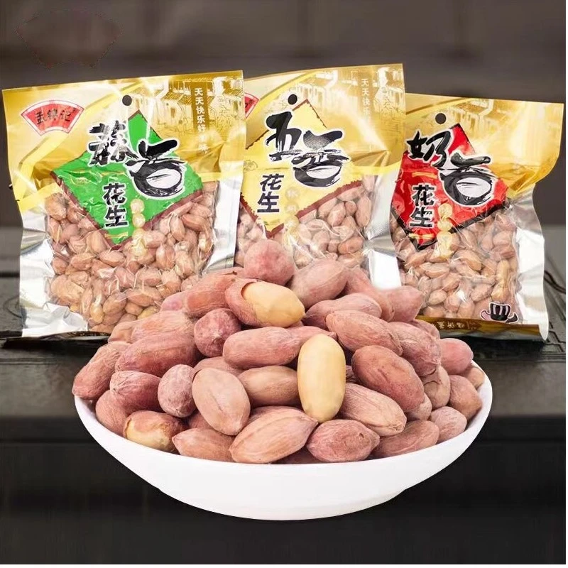 奶油花生米五香花生米批发山东香酥蒜香下酒零食香脆酥脆奶香