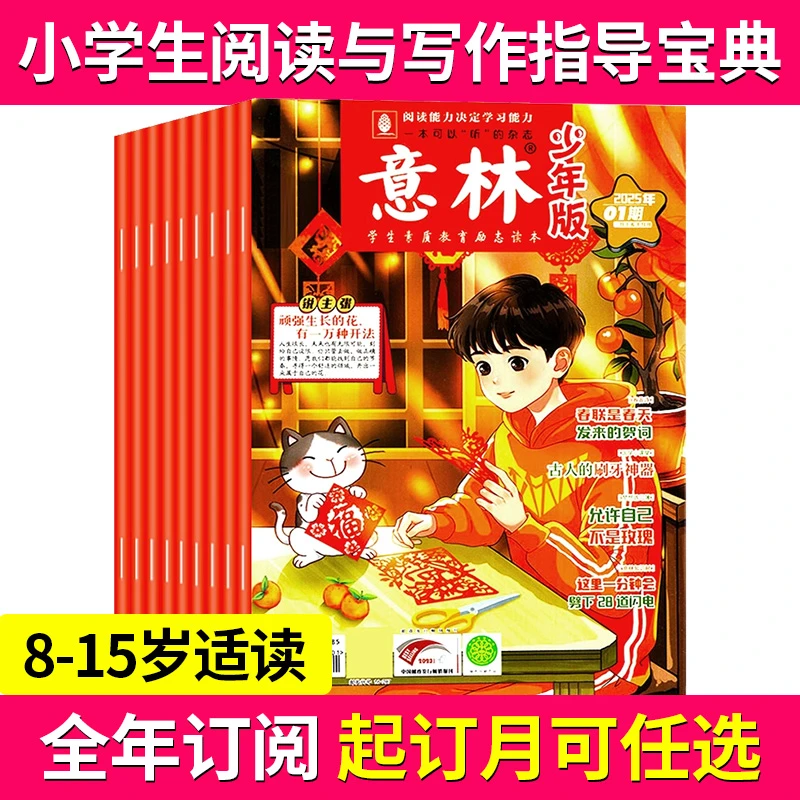 意林少年版杂志 全年订阅 8-15岁阅读理解写作素材课外阅读