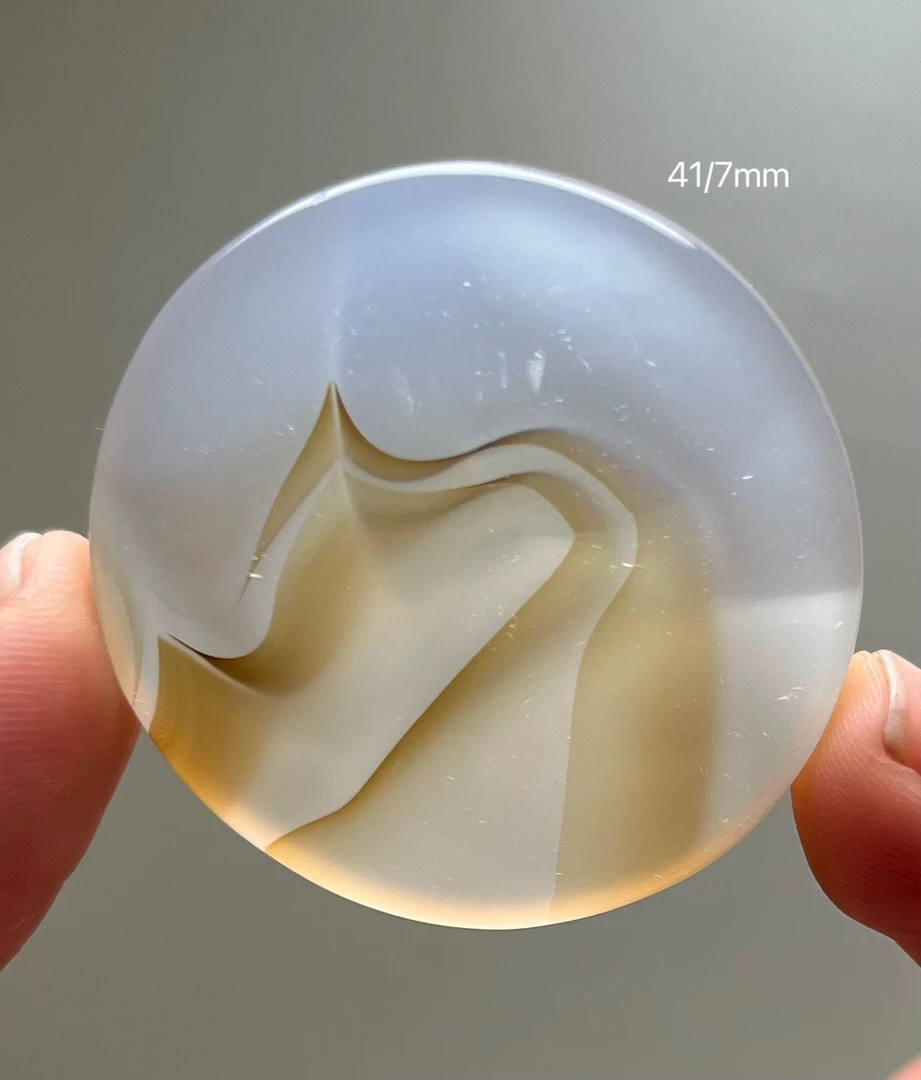 317海洋玉髓圆牌象形吊坠尺寸见图打孔备注