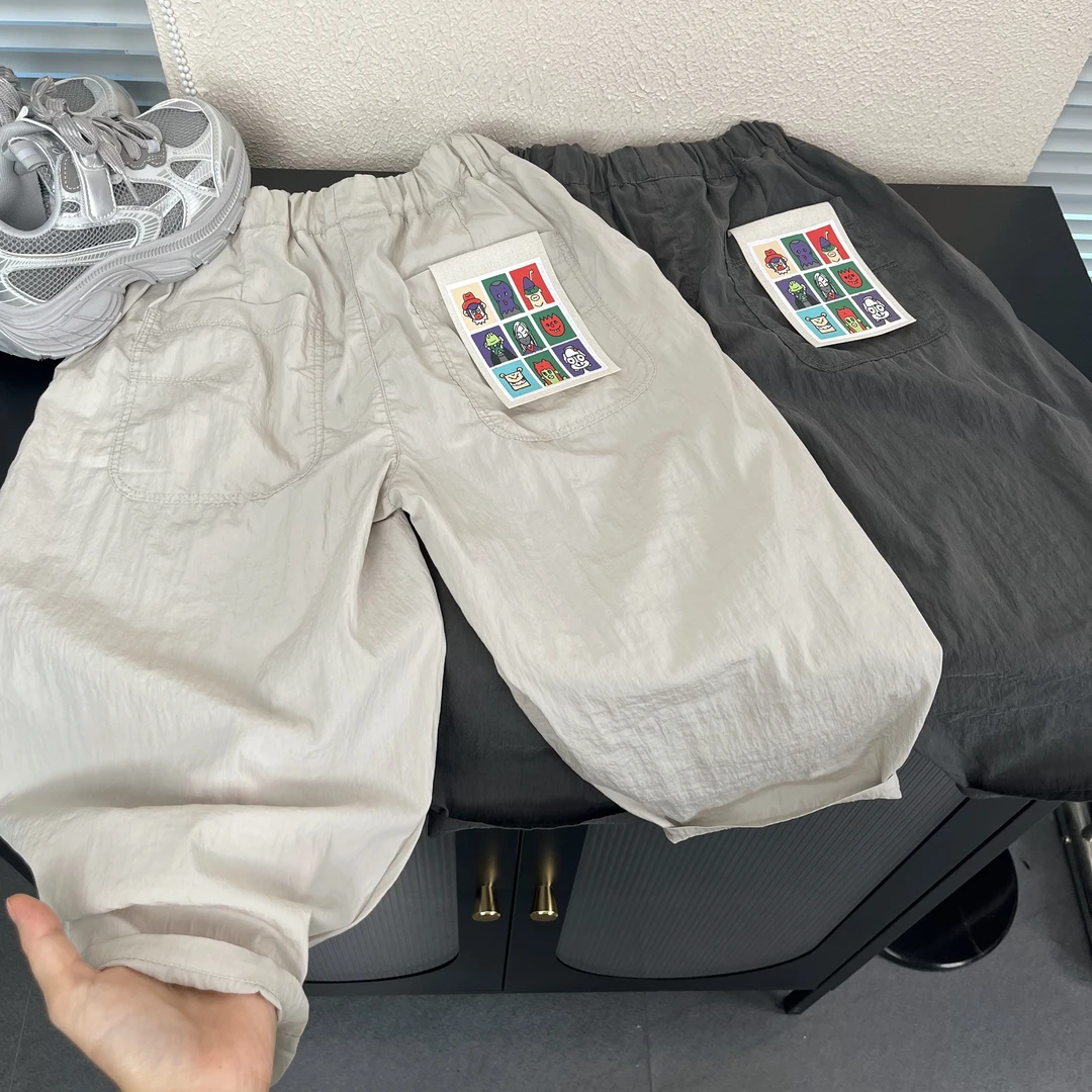 韩版童装男童夏季薄款裤子儿童宝宝洋气时髦宽松百搭直筒休闲裤潮