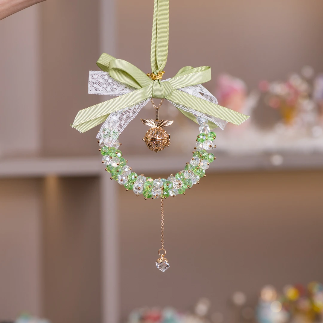 【可妮专属】铃铛汽车水晶挂件车载后视镜吊坠车用车内装饰挂饰