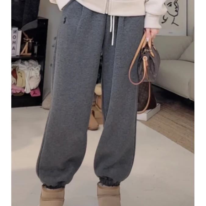 【冬日暖心裤重磅加绒卫裤】秋冬百搭神裤设计师款显瘦休闲裤