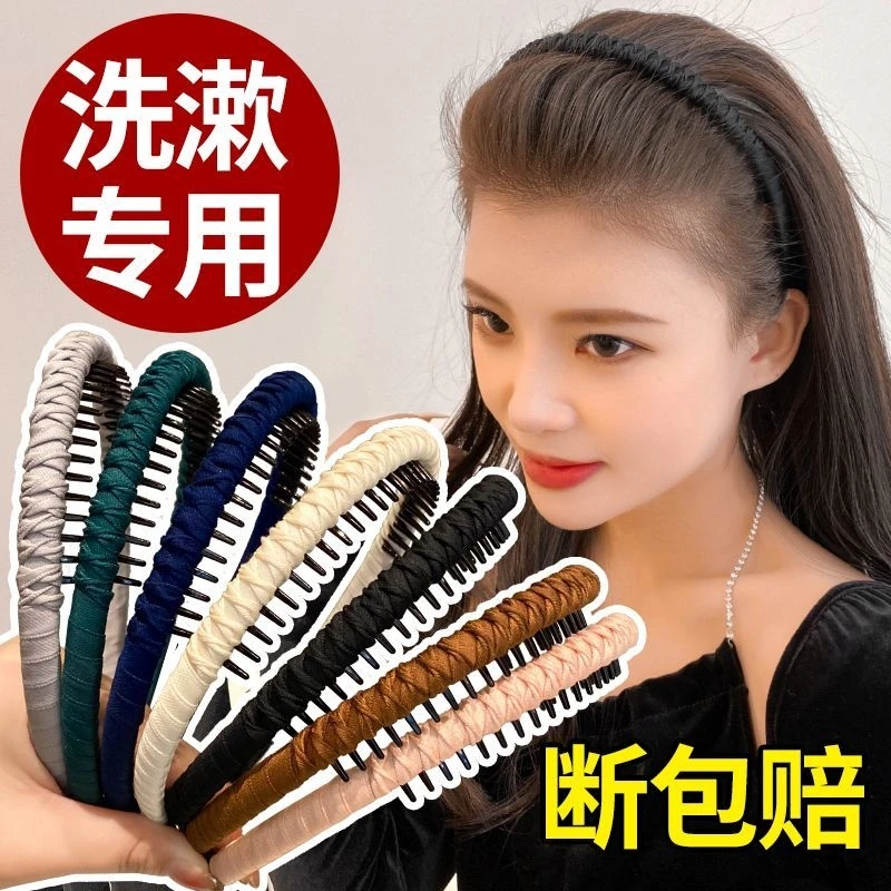 成人麻花发箍韩式带齿防简约滑头箍时尚女高颅顶头饰专用网红发箍
