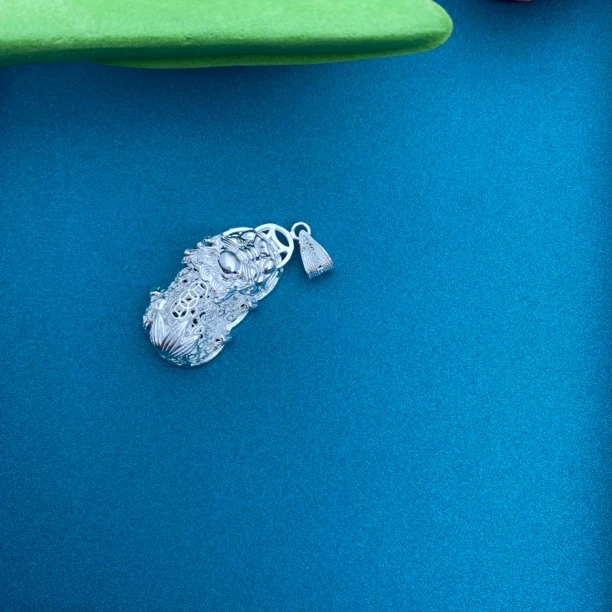 吊坠足银 花丝工艺大号貔貅吊坠传承拉丝工艺转运男女通用平安坠