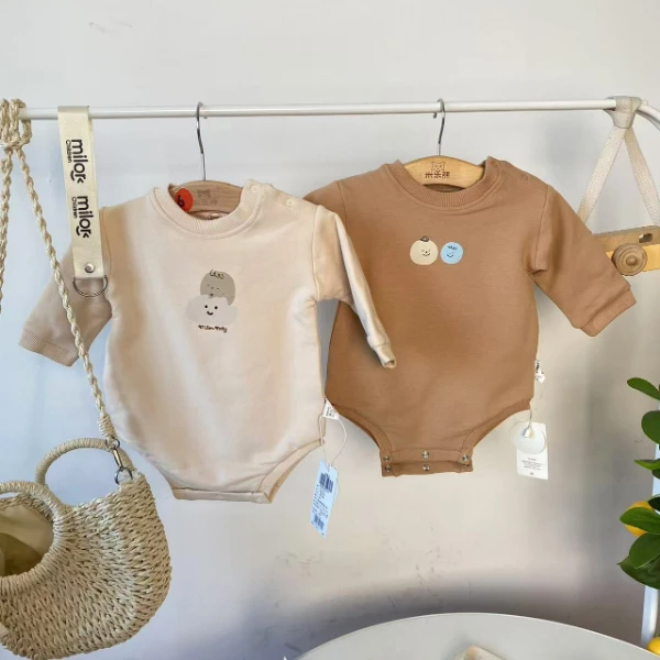 【2649】米乐熊 球球包屁衣