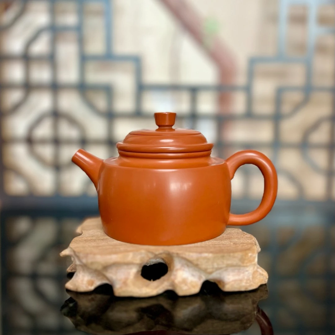 建水紫陶复烧壶纯手工家用小容量红泥