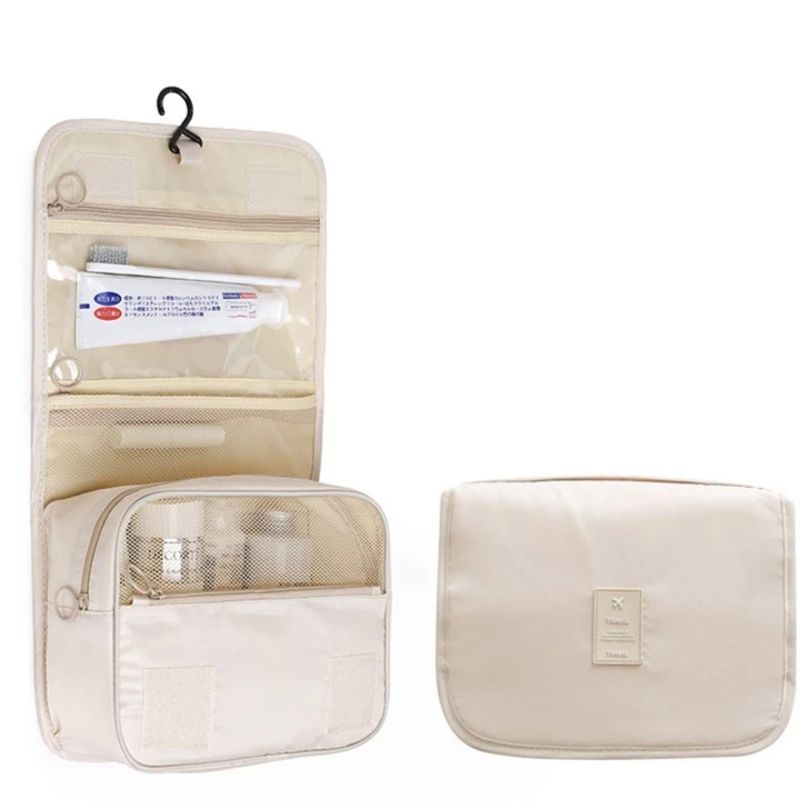 便携风新款旅行大容量洗漱包防水化妆品收纳包ins感纯色多功能