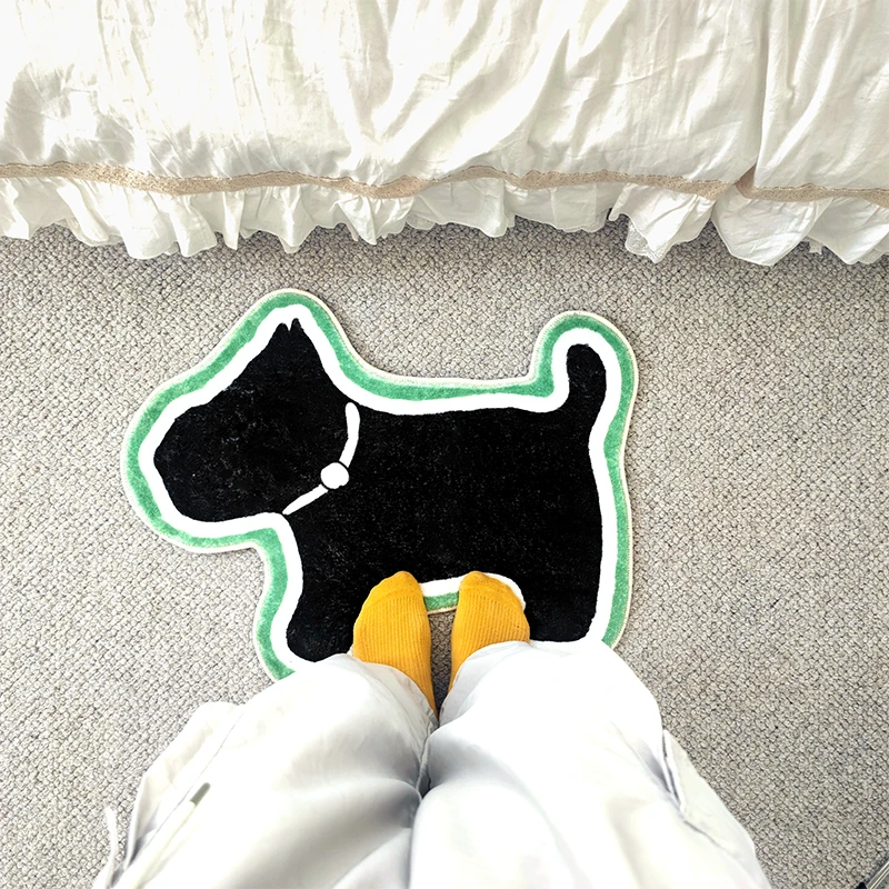 【西域猫】INS风出租房装饰小狗地垫防水防滑耐脏脚垫卧室床边毯