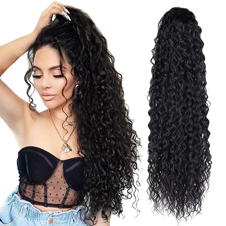 拉美卷假发马尾卷发夏威夷马尾羊毛卷 55cm Curl Hair Ponytai