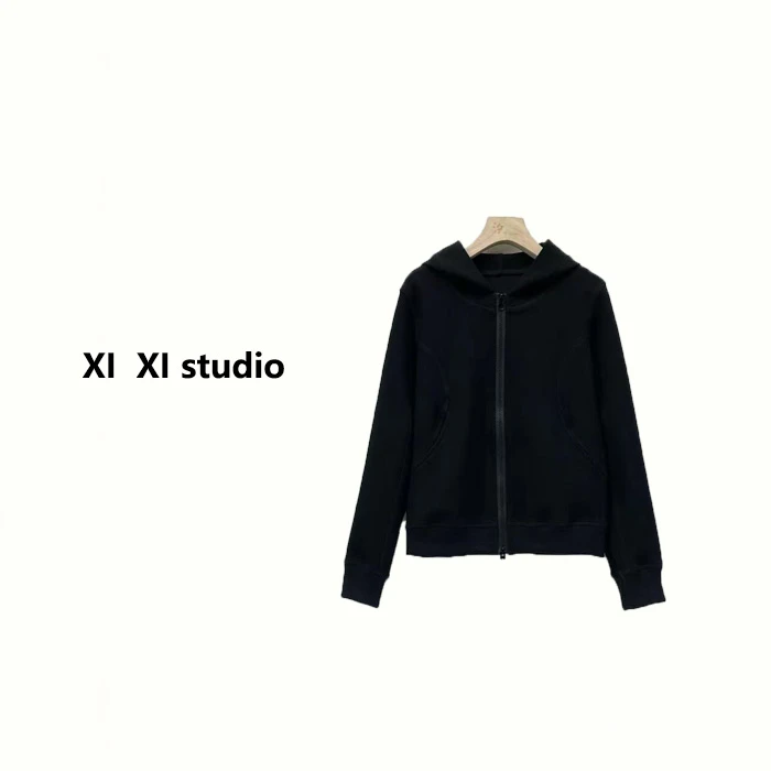 【汐汐女装】小个子定制显瘦百搭短款连帽卫衣外套 XJ8676