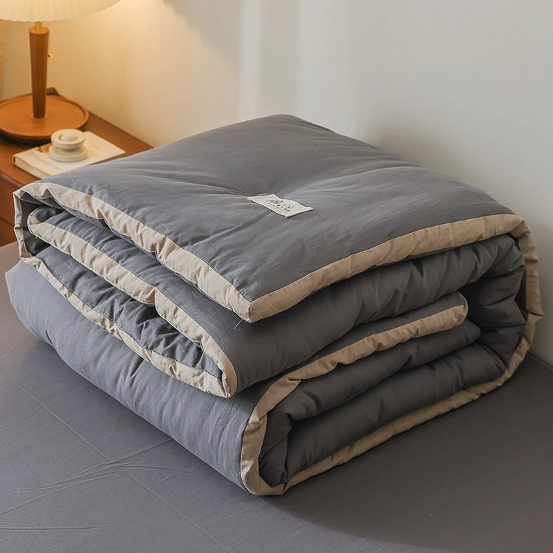 新疆棉花被夏凉被纯棉全棉可机水洗夏被空调被夏季单人双人薄被子