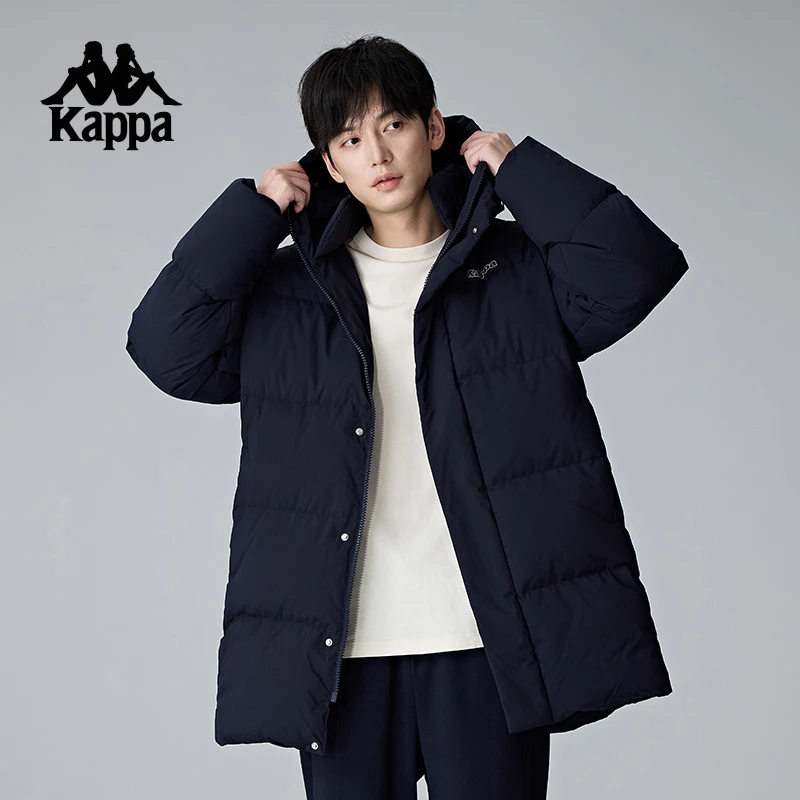 Kappa卡帕背靠背冬季运动羽绒服2024新款户外保暖防寒服男款外套