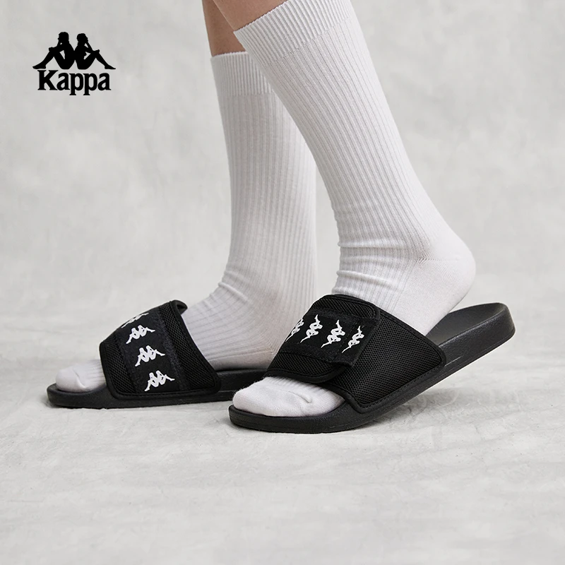 KAPPA/背靠背卡帕拖鞋2024新款情侣男女夏一字拖串标户外沙滩鞋