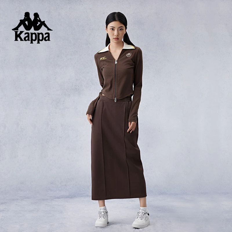 Kappa2024运动针织开衫女款百搭时尚款潮流休闲外套K0E62WK02