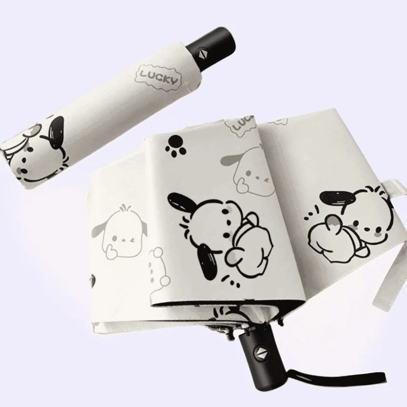 帕恰狗全自动手动雨伞男女学生遮阳伞晴雨伞防晒紫外线小巧太阳伞