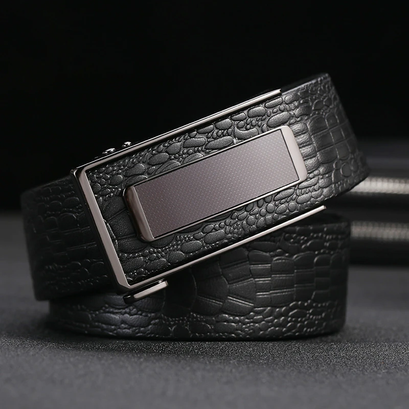 内穿男士腰带自动扣真皮中青年皮带男商务休闲裤带简约头层牛皮潮