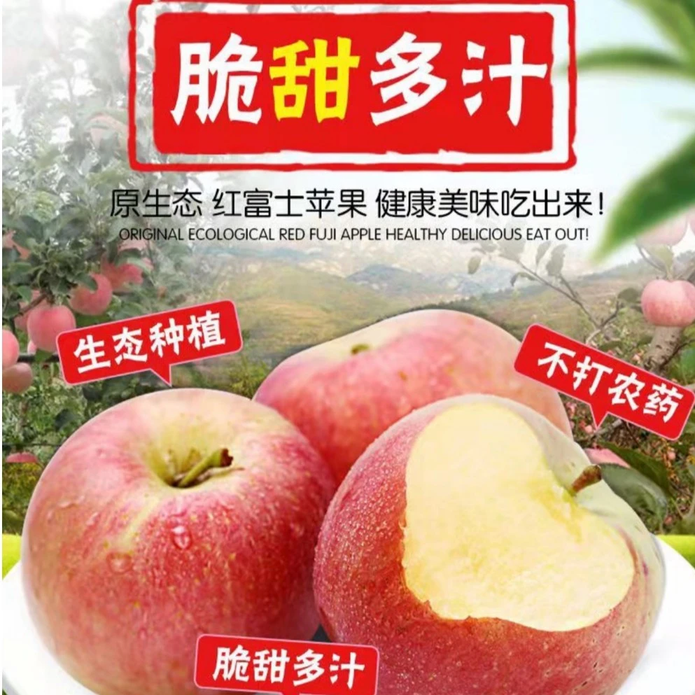 【年货新苹果】山西新鲜红富士丑苹果冰糖心苹果脆甜多汁4.5-5/9斤