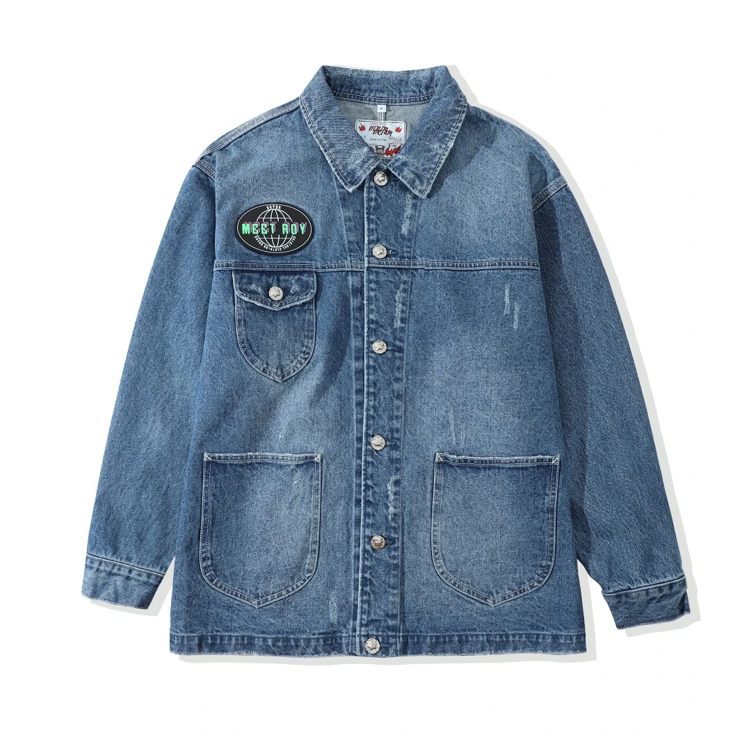 MEET ROY UNISEX中性复古牛仔夹克外套 日本KUROKI面料 男女同款
