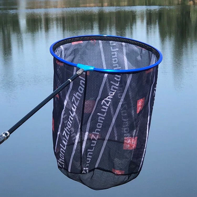 加深抄网头防挂钩蜂窝纳米网布速干切水快铝合金网头捞鱼网布操网