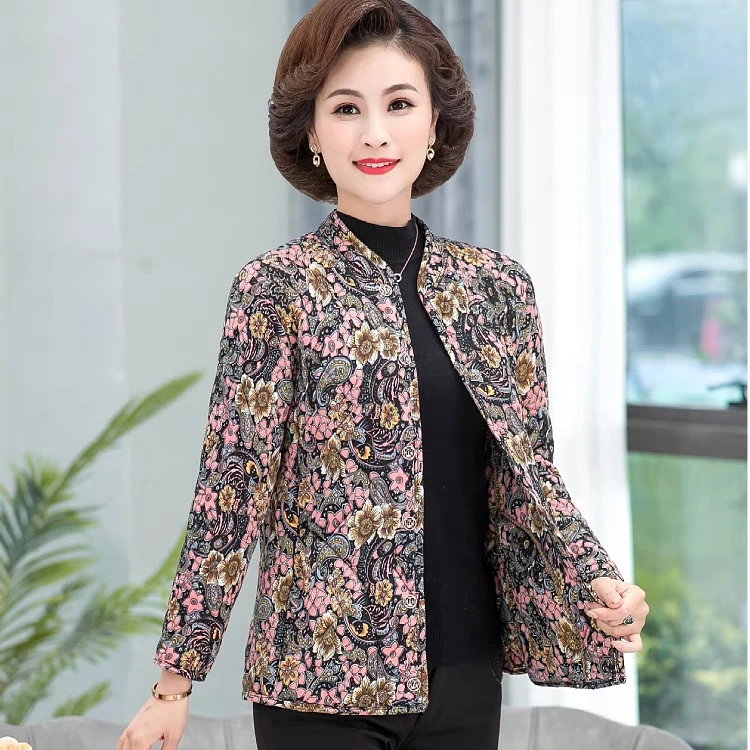 W【极速发货】碎花棉袄保暖加肥大码女棉衣冬季棉袄长袖