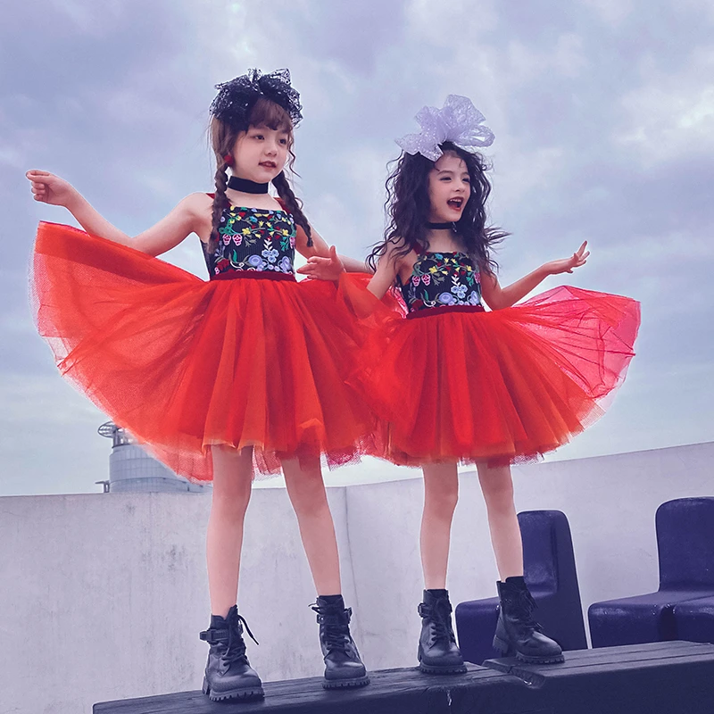 冷大娘定制夏女童宝宝公主裙生日礼服优雅走秀裙子六一儿童节纱裙