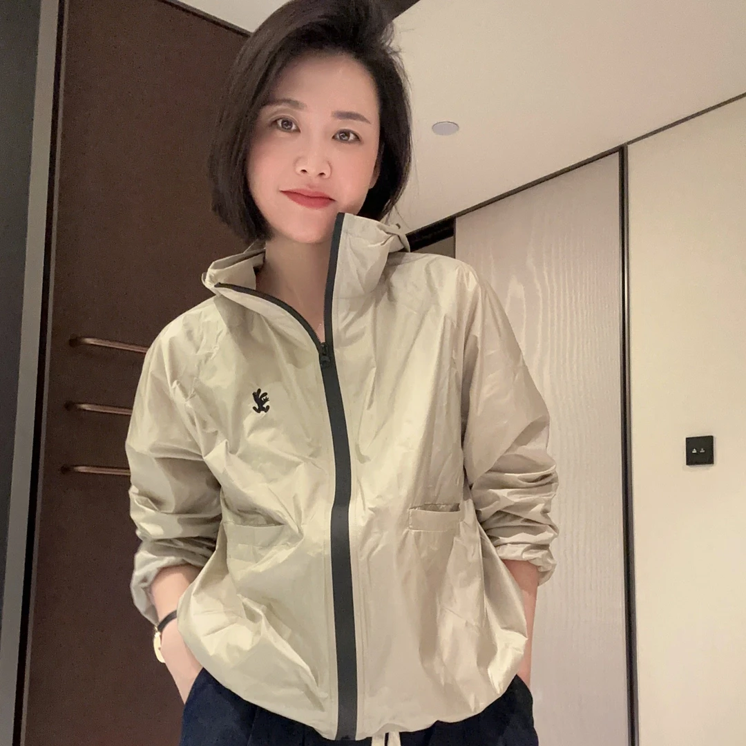 【程发发】休闲连帽防晒上衣短外套薄款23060