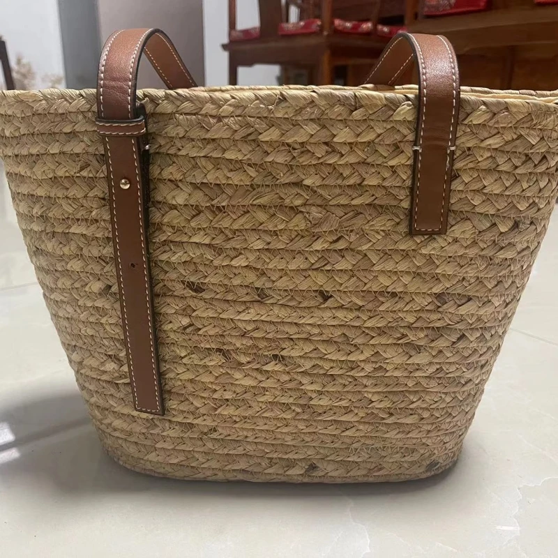 胡芦草手提包手工简约草编包