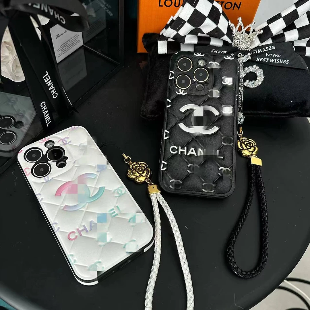 小香风渐变皮质适用苹果15promax手机壳iPhone14pro防摔高级全包