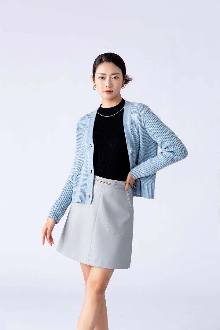 秋冬百搭简给半身裙DUCH760