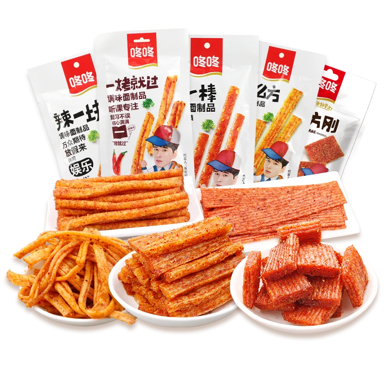 dongdong/咚咚辣条开胃小零食辣条香辣豆干儿时回忆80g